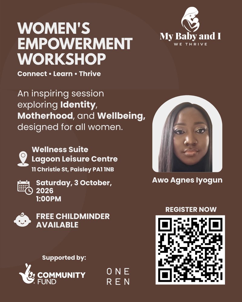 Women's Empowerment Workshop flyer — 3 October 2026